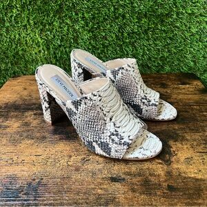 Steve Madden Esmeralda Snakeskin Slide Sandal 7.5